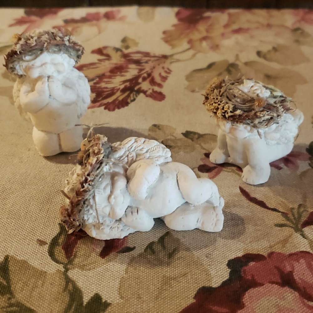 DREAMSICLES Angel / Cherub Figurines - Lot of 3 - VTG